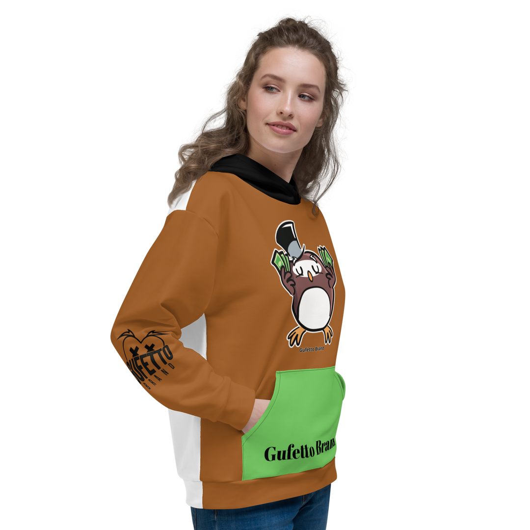 Felpa con cappuccio Uomo/Donna GUFETTO SOLDI - Gufetto Brand
