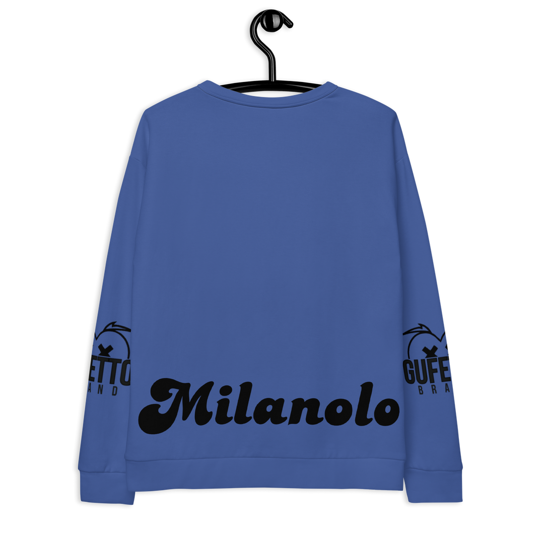 Felpa unisex Uomo/Donna MILANOLO - Gufetto Brand