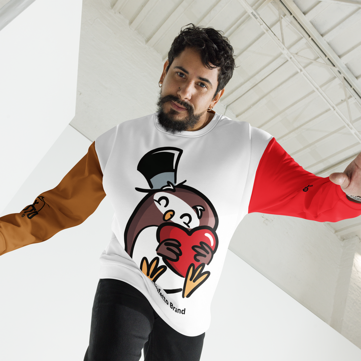 Felpa unisex Uomo/Donna GUFETTO CUORE - Gufetto Brand