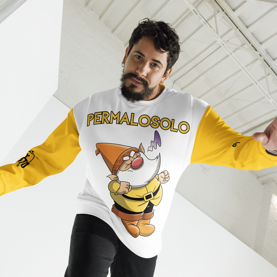 Felpa unisex Uomo/Donna PERMALOSOLO - Gufetto Brand