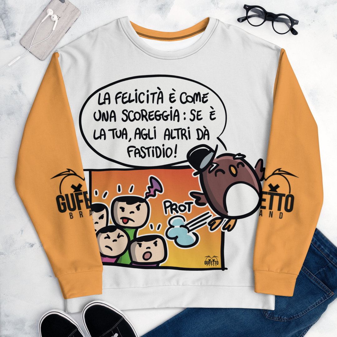 Felpa unisex Uomo/Donna SCOREGGIA - Gufetto Brand