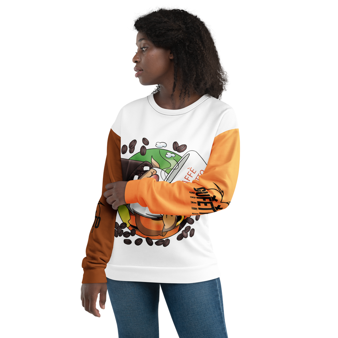 Felpa unisex Uomo/Donna CAFFEOLO 2 - Gufetto Brand