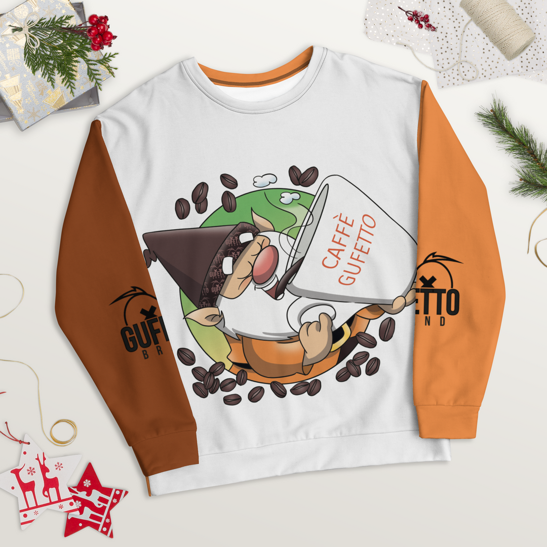 Felpa unisex Uomo/Donna CAFFEOLO 2 - Gufetto Brand