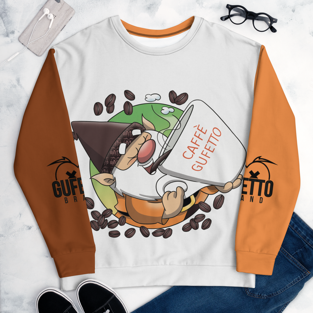 Felpa unisex Uomo/Donna CAFFEOLO 2 - Gufetto Brand