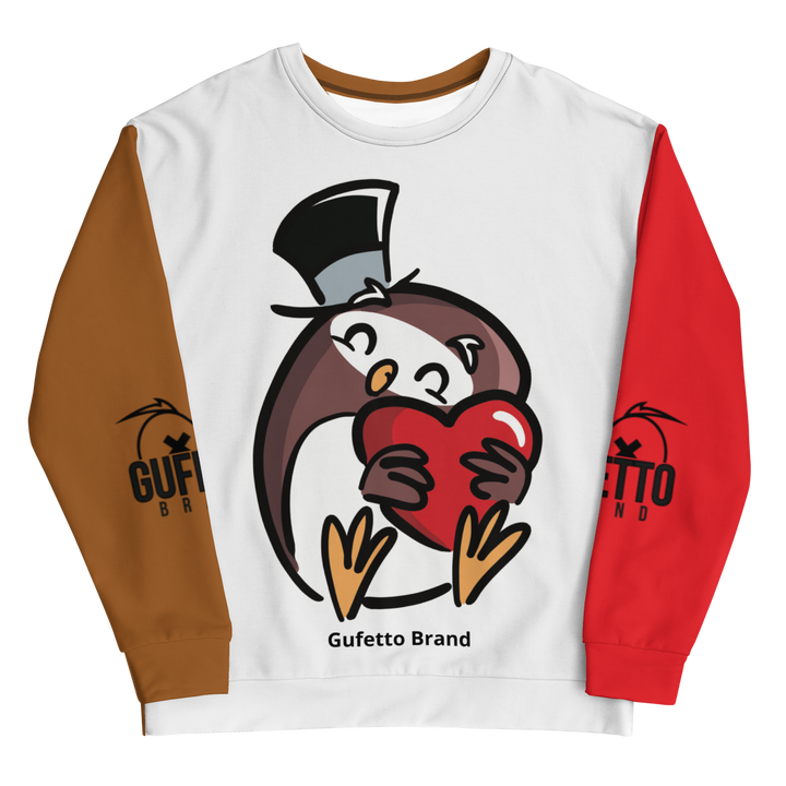 Felpa unisex Uomo/Donna GUFETTO CUORE - Gufetto Brand
