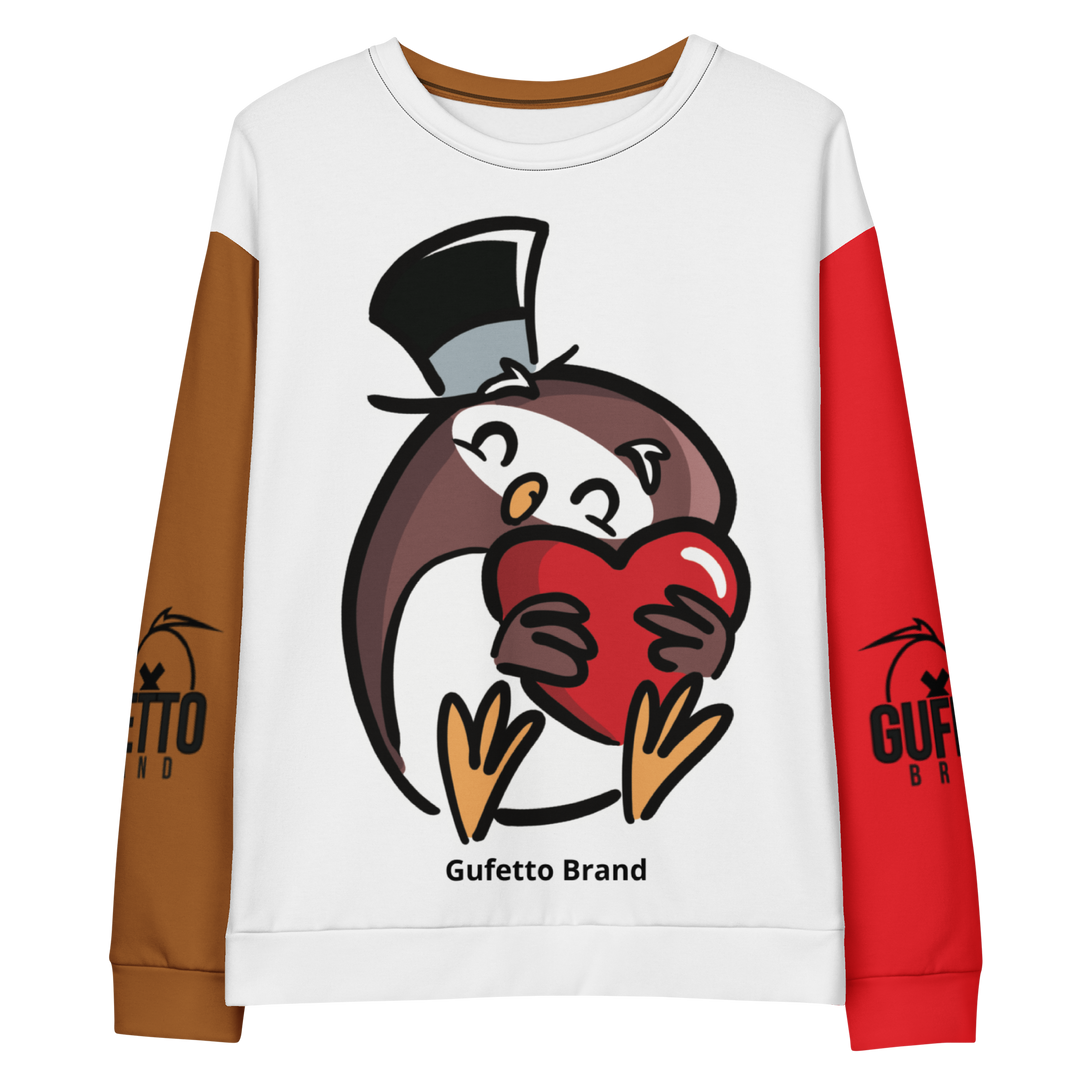 Felpa unisex Uomo/Donna GUFETTO CUORE - Gufetto Brand