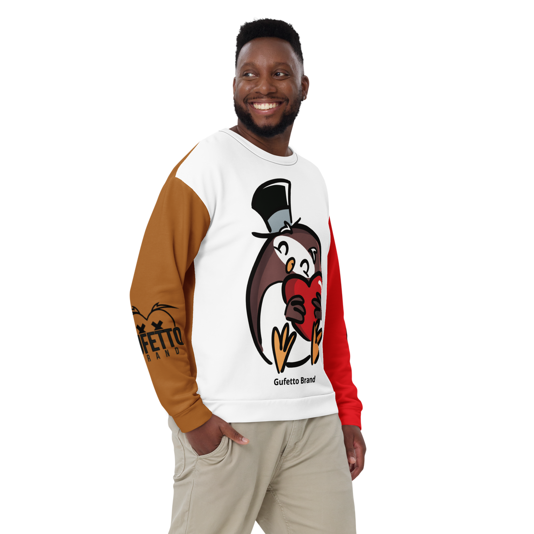 Felpa unisex Uomo/Donna GUFETTO CUORE - Gufetto Brand