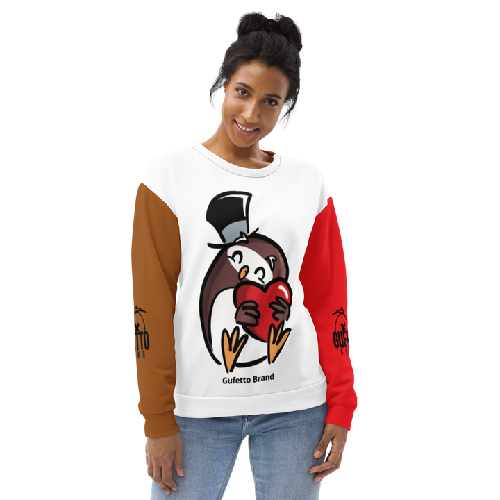 Felpa unisex Uomo/Donna GUFETTO CUORE - Gufetto Brand