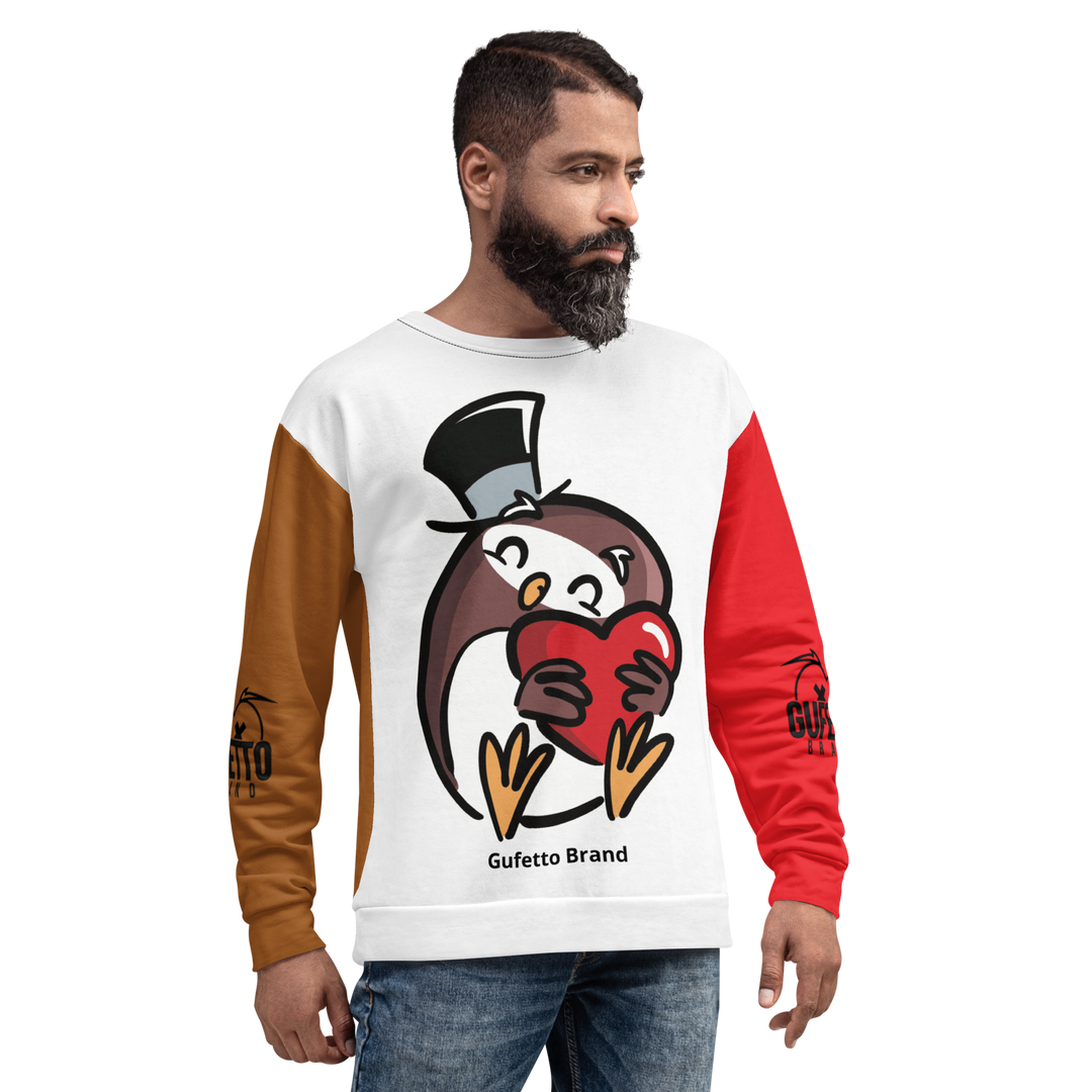 Felpa unisex Uomo/Donna GUFETTO CUORE - Gufetto Brand