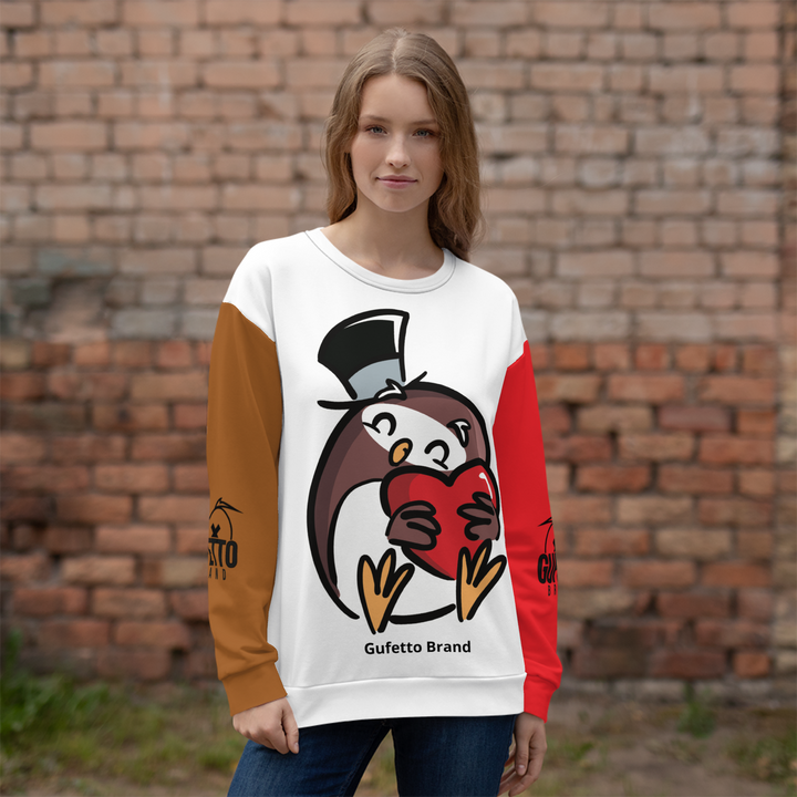 Felpa unisex Uomo/Donna GUFETTO CUORE - Gufetto Brand