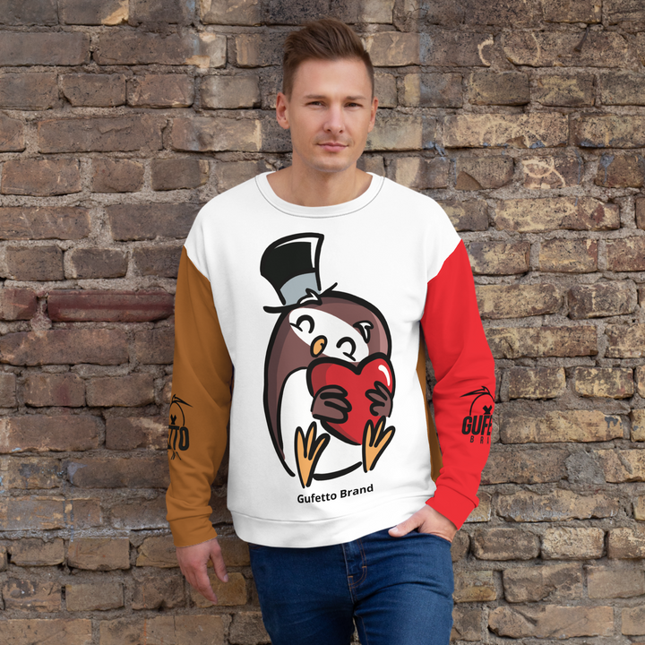 Felpa unisex Uomo/Donna GUFETTO CUORE - Gufetto Brand