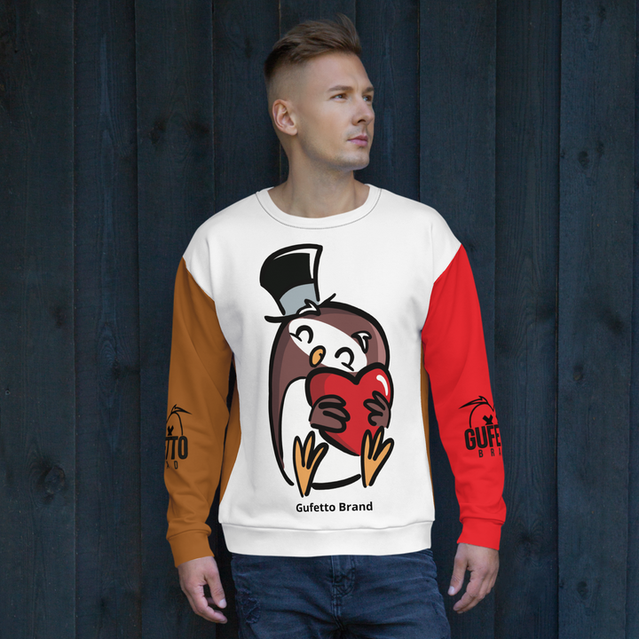 Felpa unisex Uomo/Donna GUFETTO CUORE - Gufetto Brand