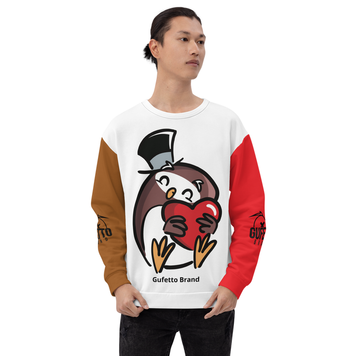 Felpa unisex Uomo/Donna GUFETTO CUORE - Gufetto Brand
