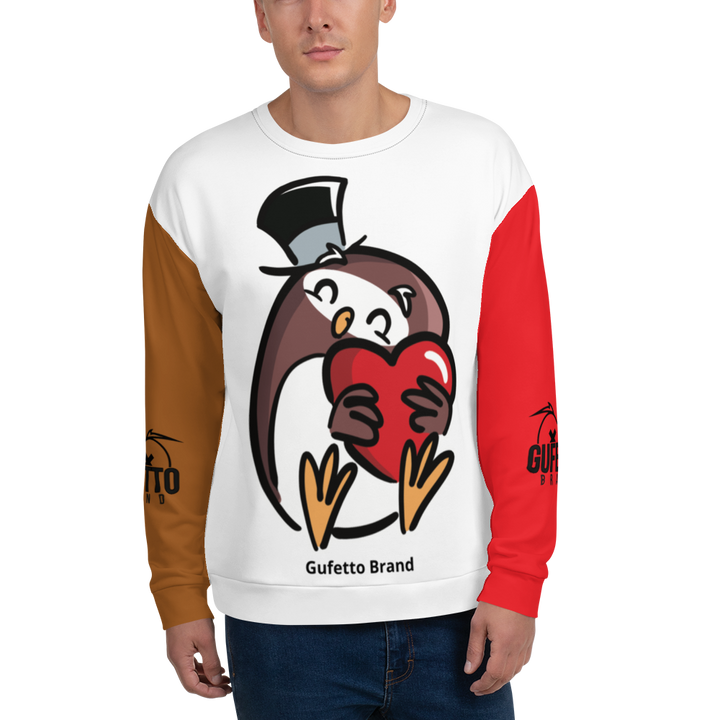 Felpa unisex Uomo/Donna GUFETTO CUORE - Gufetto Brand
