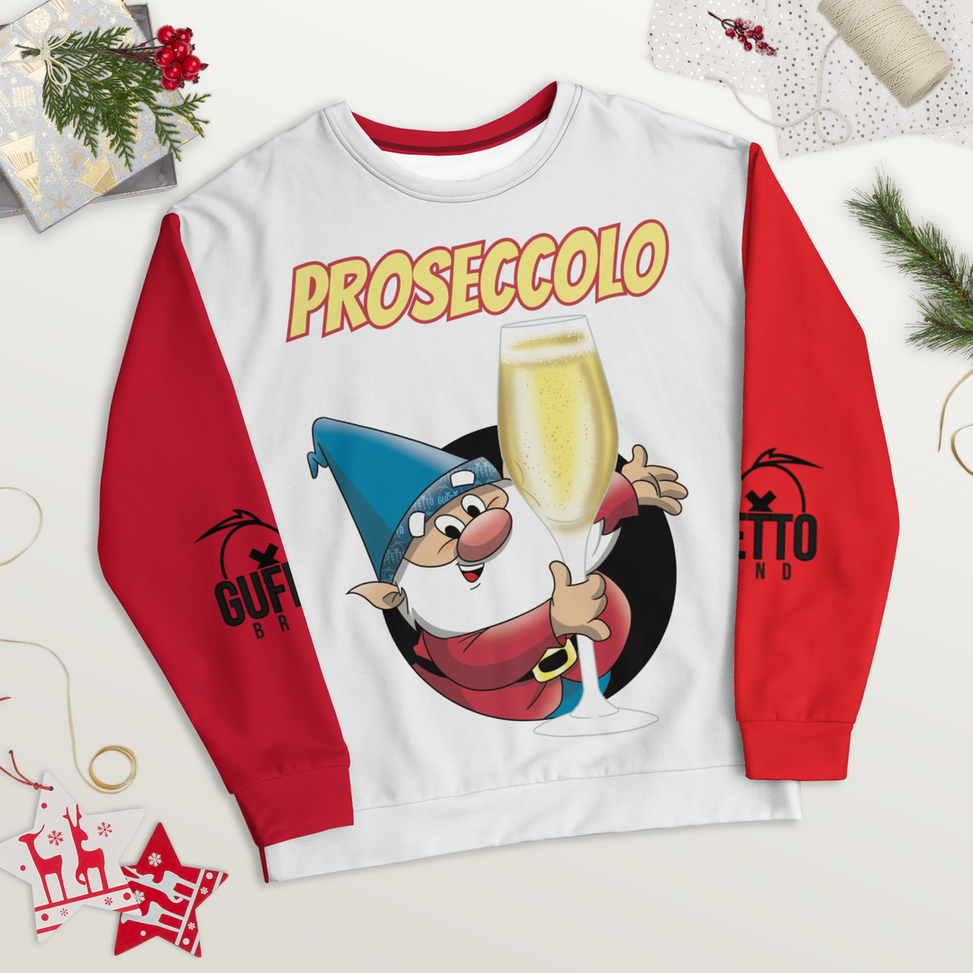 Felpa unisex Uomo/Donna PROSECCOLO NEW - Gufetto Brand