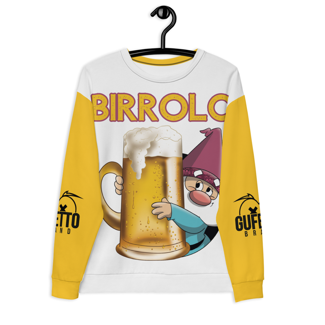 Felpa unisex Uomo/Donna BIRROLO NEW - Gufetto Brand