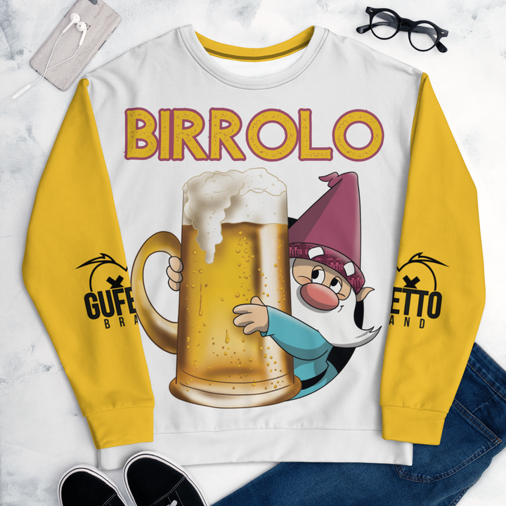 Felpa unisex Uomo/Donna BIRROLO NEW - Gufetto Brand