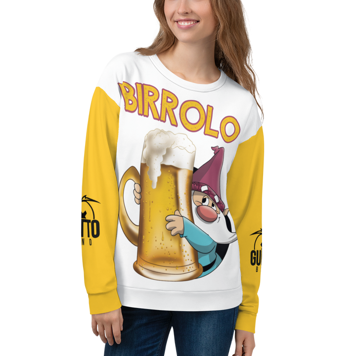 Felpa unisex Uomo/Donna BIRROLO NEW - Gufetto Brand