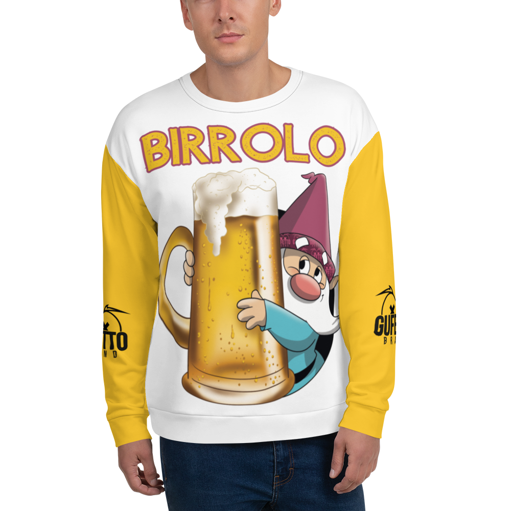 Felpa unisex Uomo/Donna BIRROLO NEW - Gufetto Brand