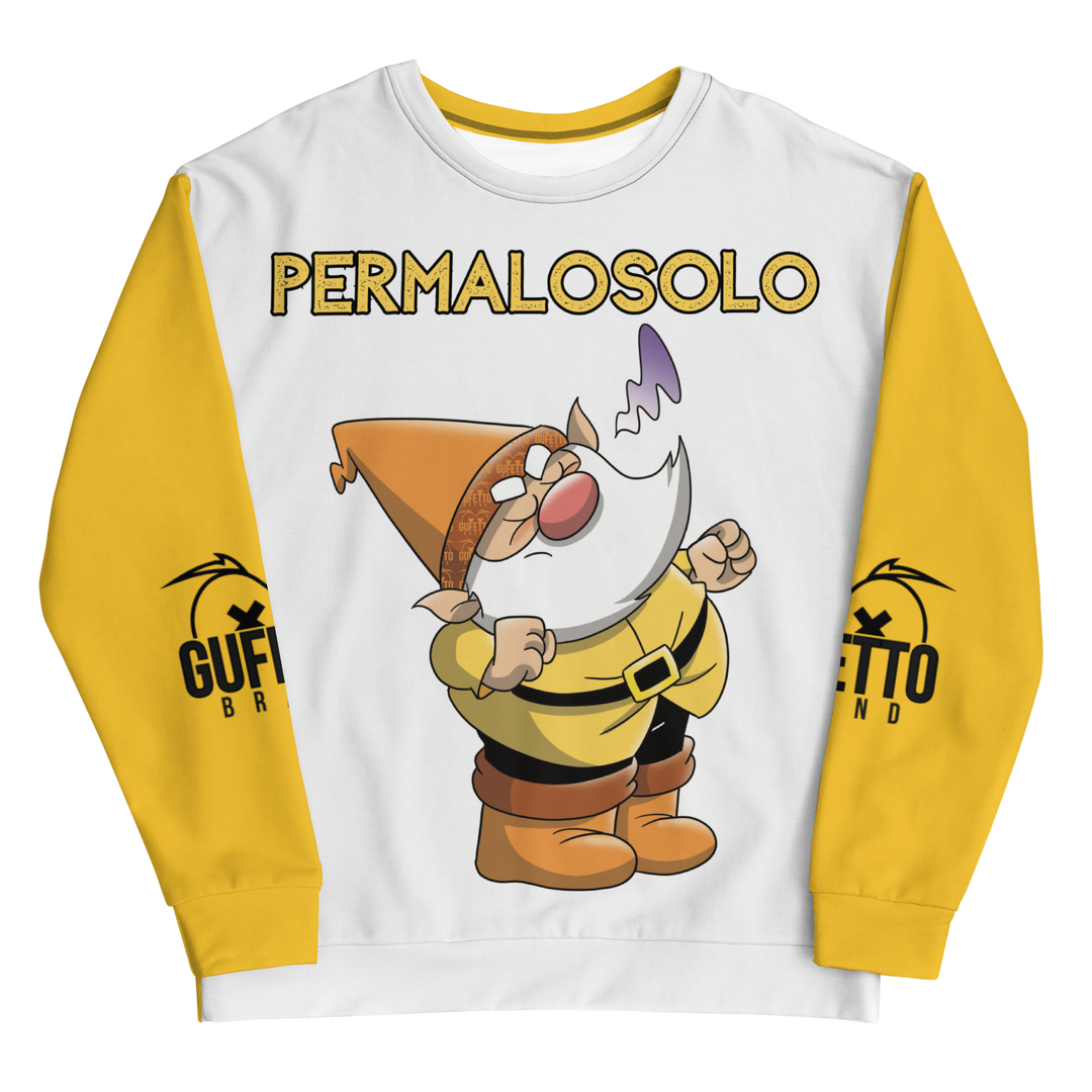 Felpa unisex Uomo/Donna PERMALOSOLO - Gufetto Brand