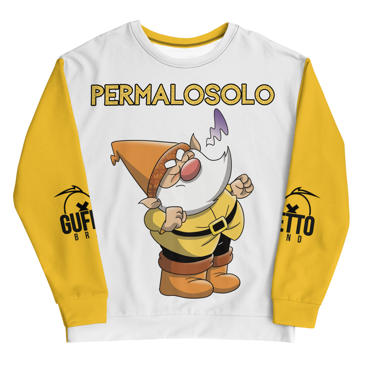 Felpa unisex Uomo/Donna PERMALOSOLO - Gufetto Brand