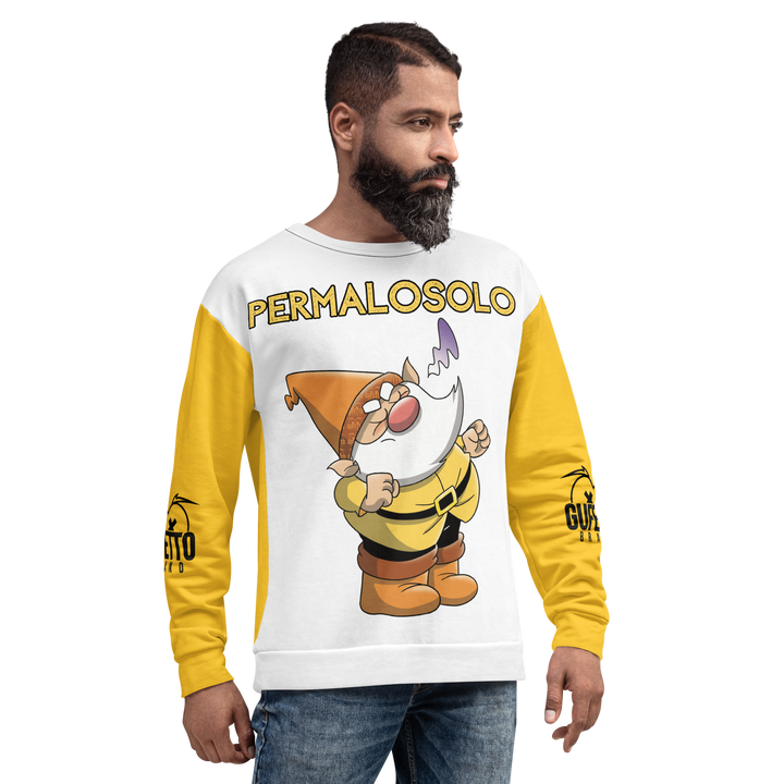 Felpa unisex Uomo/Donna PERMALOSOLO - Gufetto Brand
