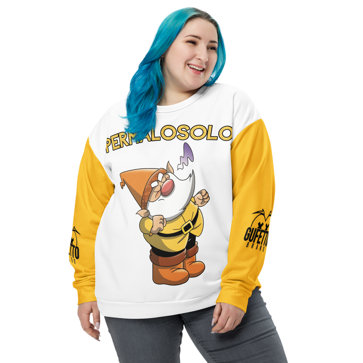 Felpa unisex Uomo/Donna PERMALOSOLO - Gufetto Brand