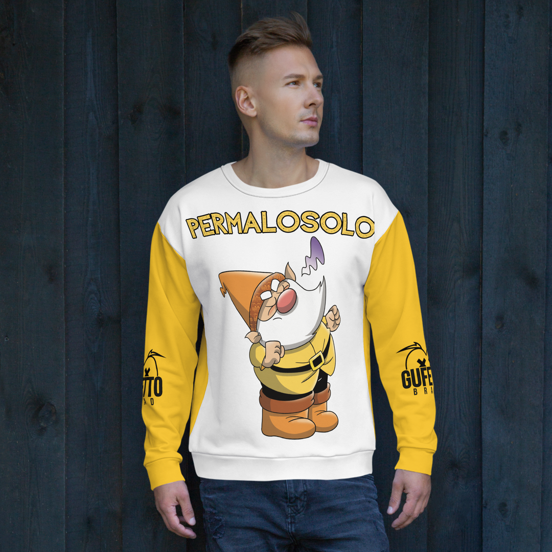 Felpa unisex Uomo/Donna PERMALOSOLO - Gufetto Brand