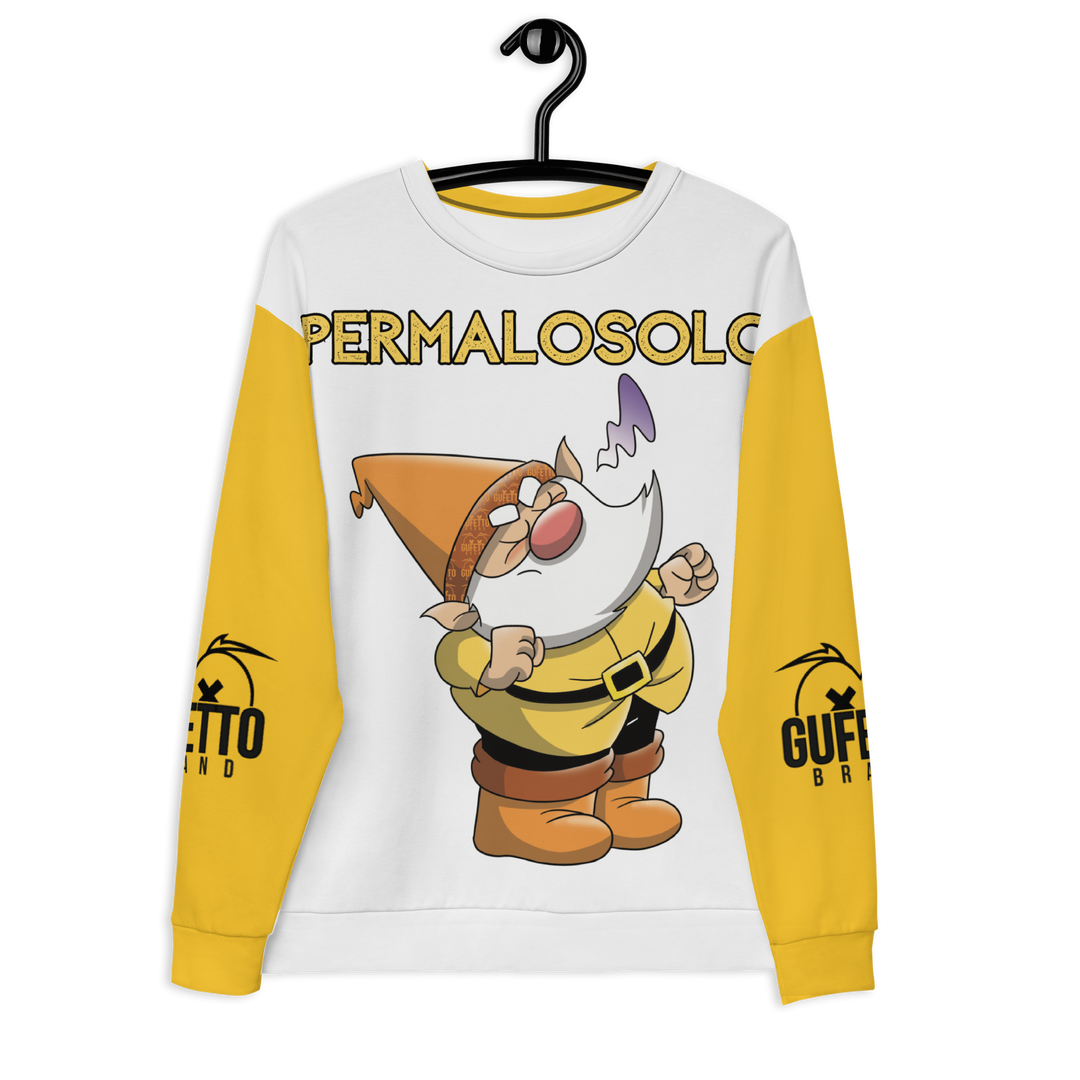Felpa unisex Uomo/Donna PERMALOSOLO - Gufetto Brand