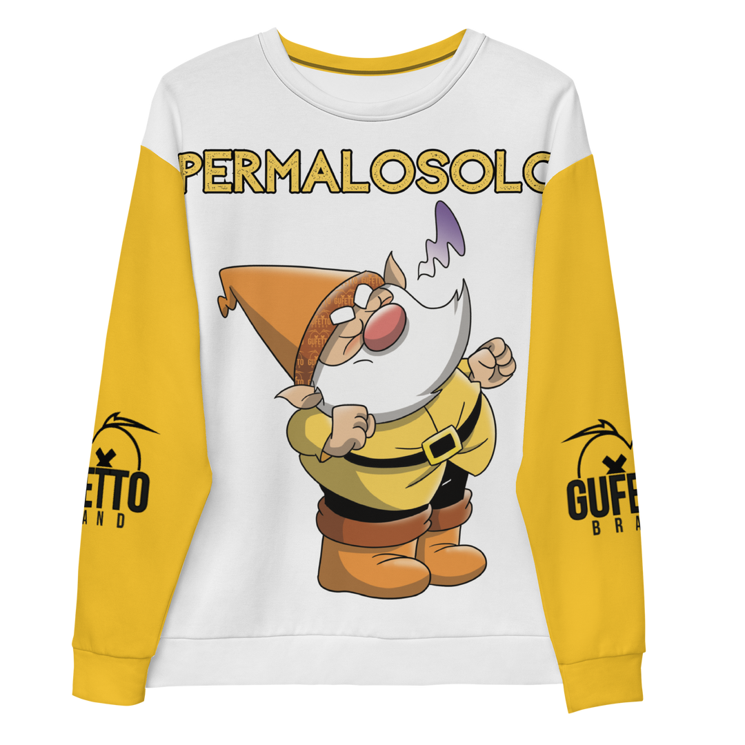 Felpa unisex Uomo/Donna PERMALOSOLO - Gufetto Brand