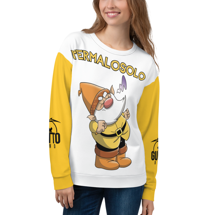 Felpa unisex Uomo/Donna PERMALOSOLO - Gufetto Brand