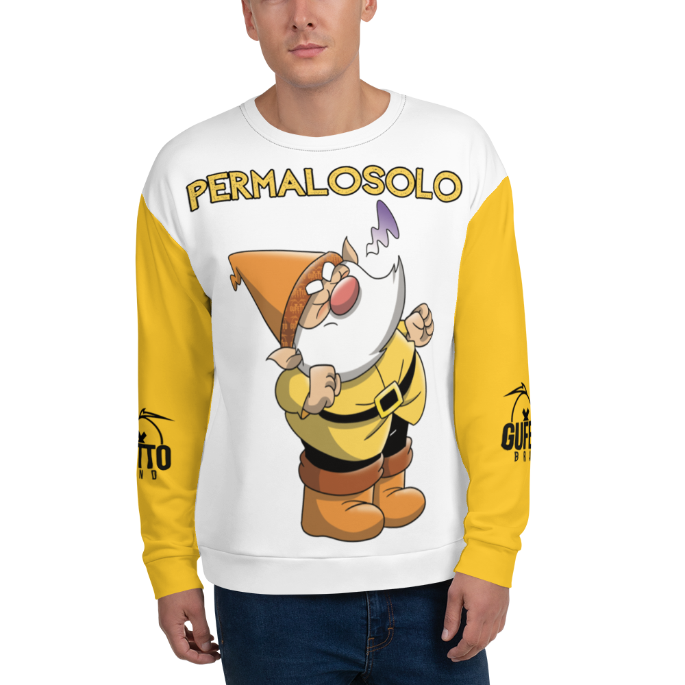 Felpa unisex Uomo/Donna PERMALOSOLO - Gufetto Brand