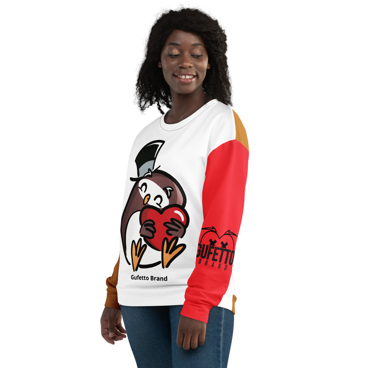 Felpa unisex Uomo/Donna GUFETTO CUORE - Gufetto Brand