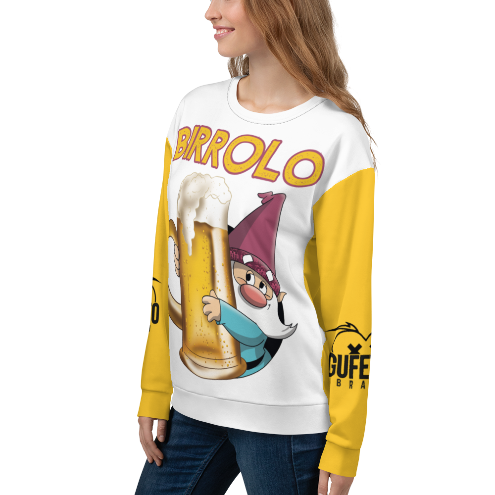Felpa unisex Uomo/Donna BIRROLO NEW - Gufetto Brand