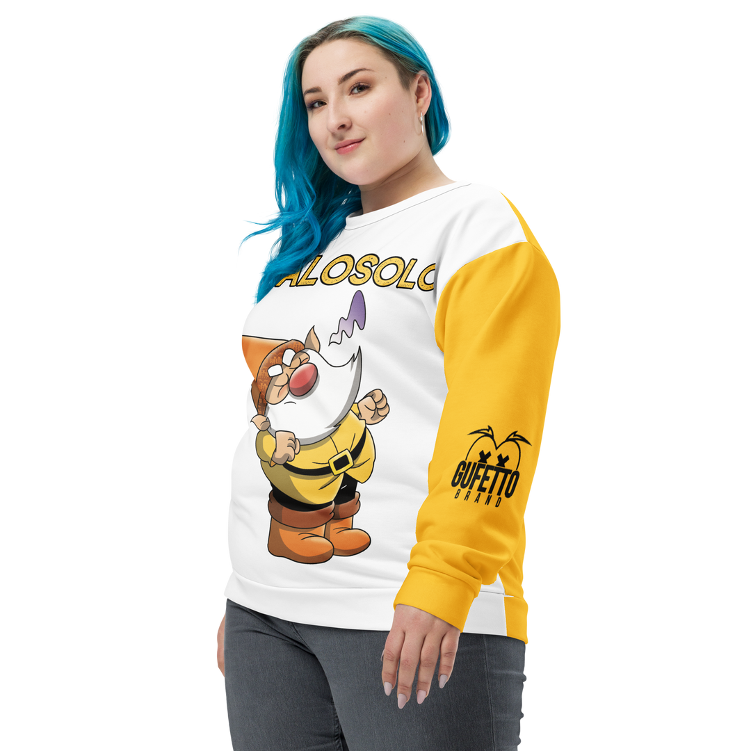 Felpa unisex Uomo/Donna PERMALOSOLO - Gufetto Brand