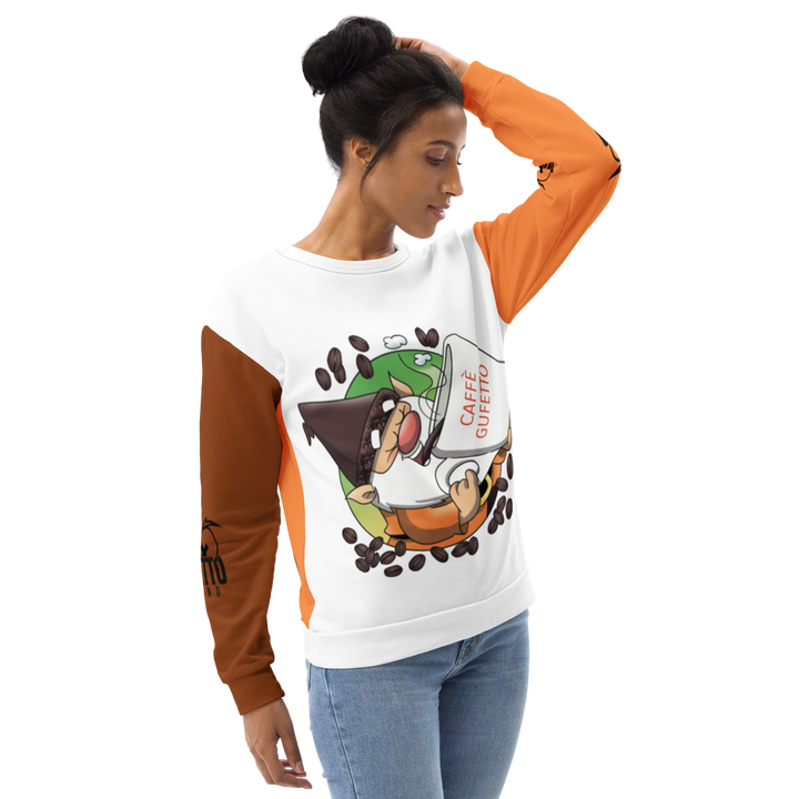 Felpa unisex Uomo/Donna CAFFEOLO 2 - Gufetto Brand