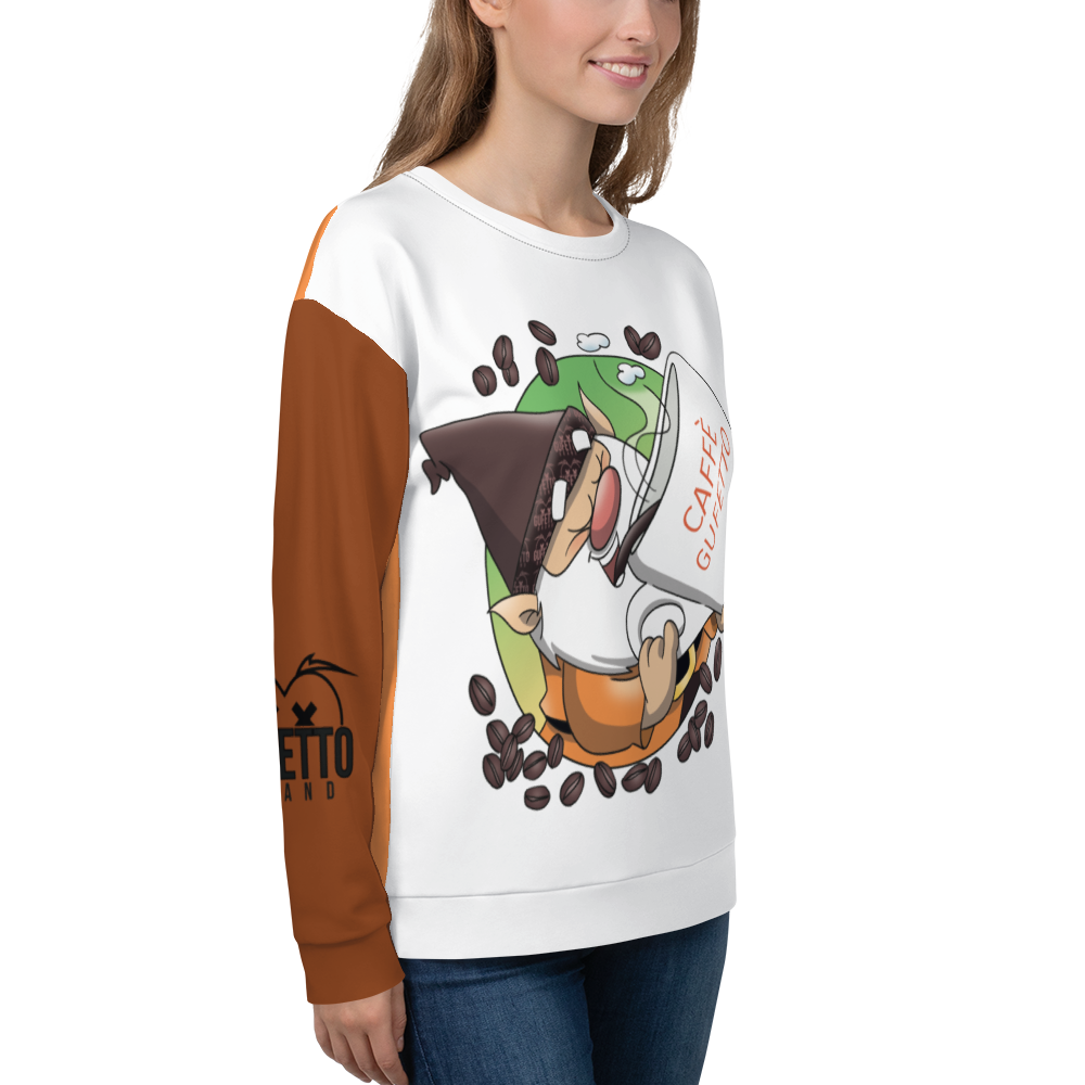 Felpa unisex Uomo/Donna CAFFEOLO 2 - Gufetto Brand