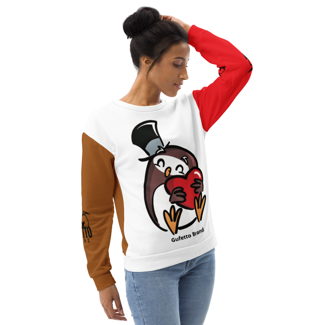 Felpa unisex Uomo/Donna GUFETTO CUORE - Gufetto Brand