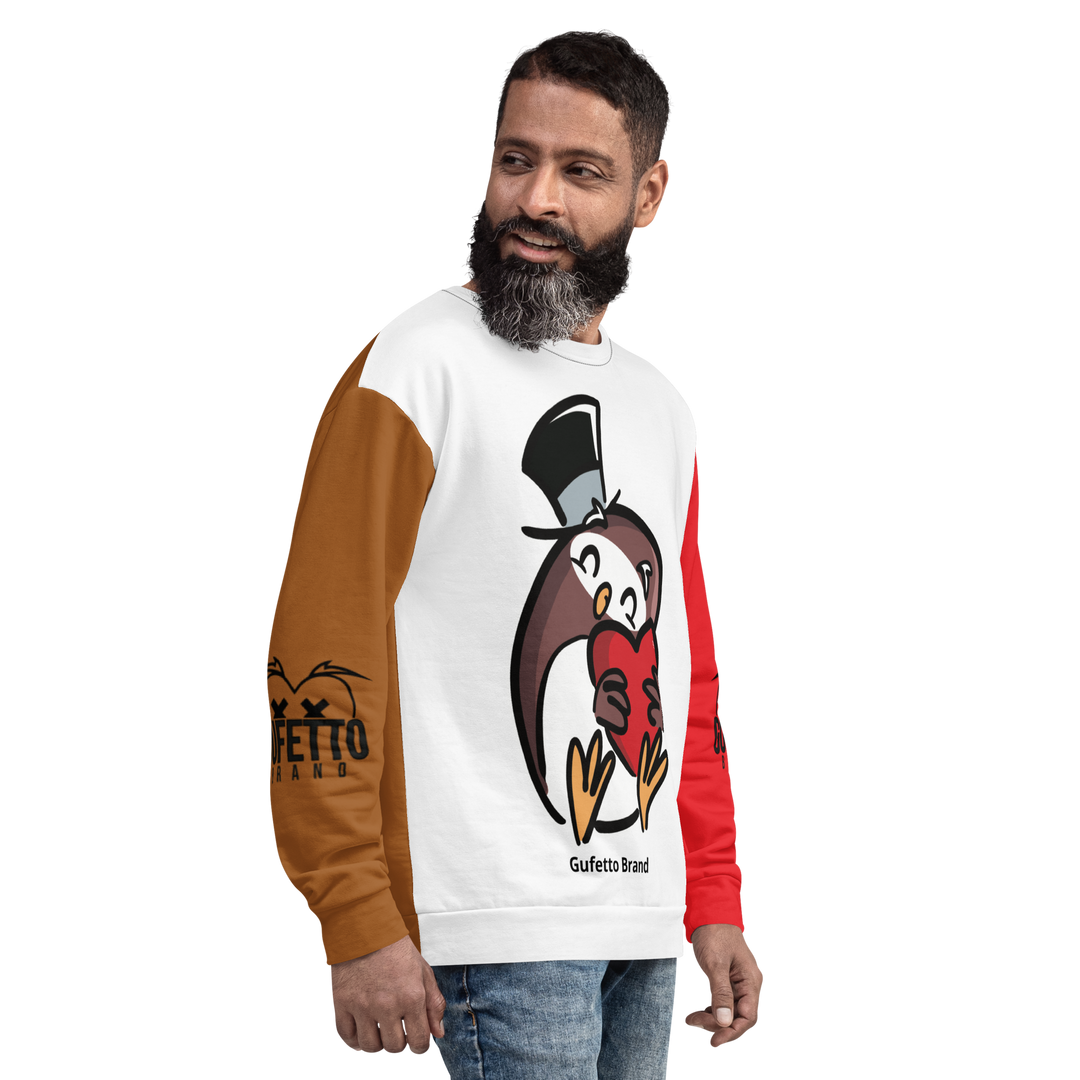 Felpa unisex Uomo/Donna GUFETTO CUORE - Gufetto Brand