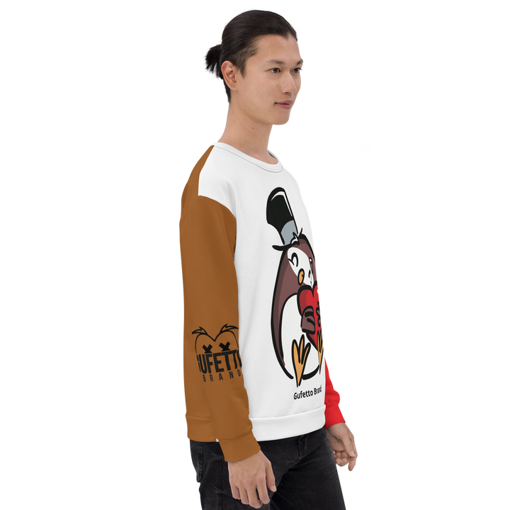 Felpa unisex Uomo/Donna GUFETTO CUORE - Gufetto Brand