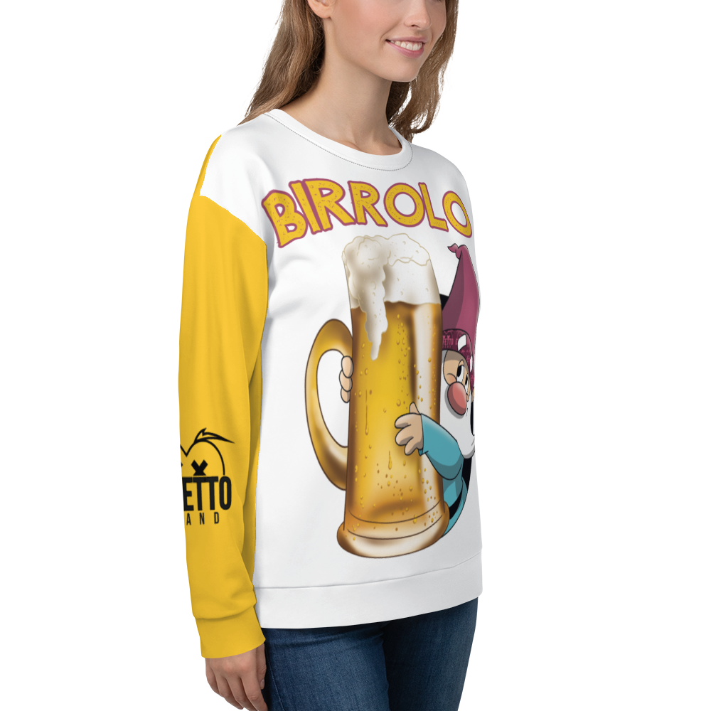 Felpa unisex Uomo/Donna BIRROLO NEW - Gufetto Brand