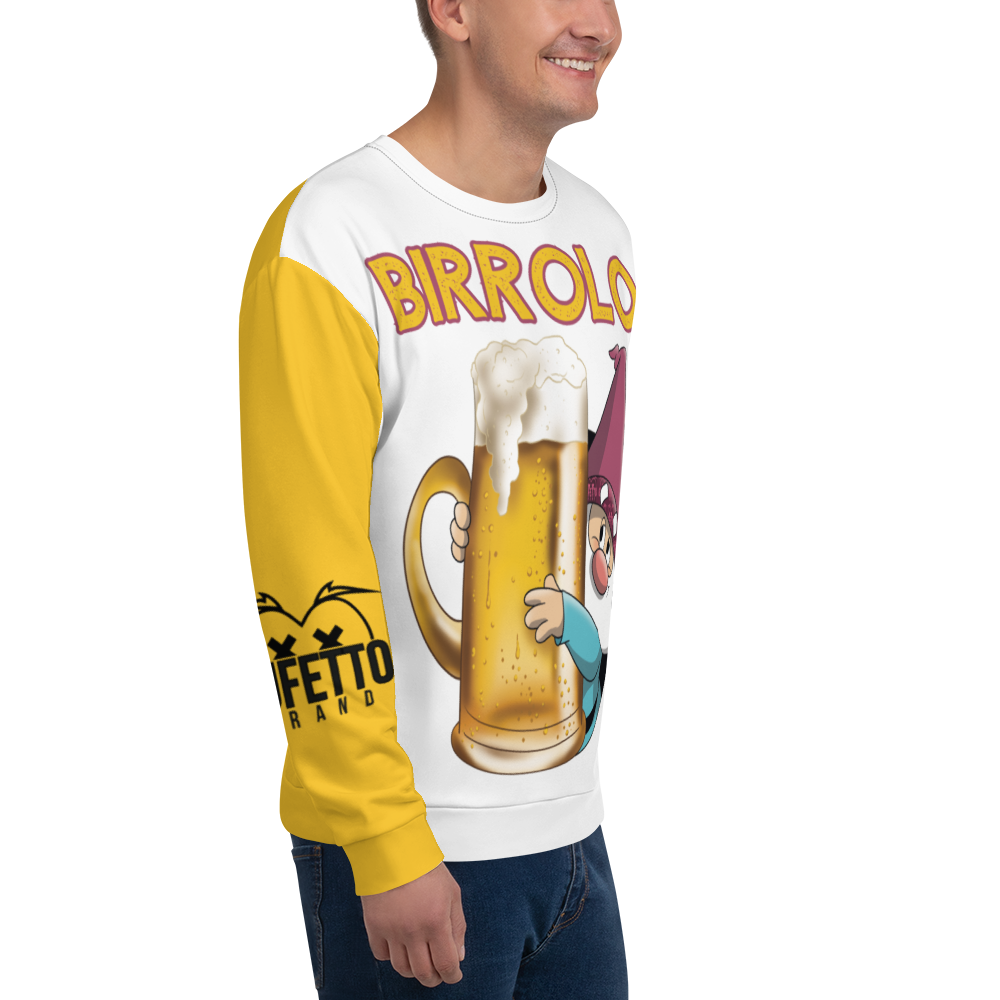Felpa unisex Uomo/Donna BIRROLO NEW - Gufetto Brand