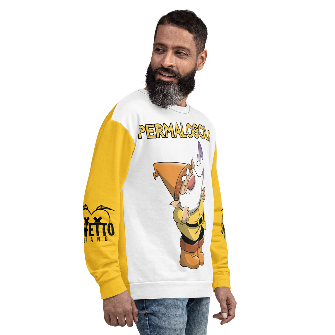 Felpa unisex Uomo/Donna PERMALOSOLO - Gufetto Brand