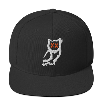 Cappellino snapback (baseball) GUFETTO 1 BIANCO OCCHI ROSSI