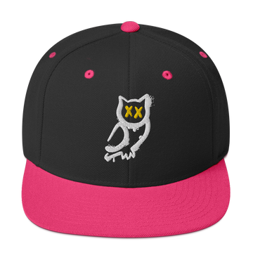 Cappellino snapback (baseball) GUFETTO 1 BIANCO OCCHI GIALLI