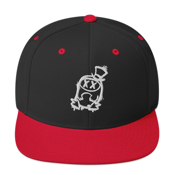 Cappellino snapback (baseball) GUFETTO 2 BIANCO OCCHI BIANCHI