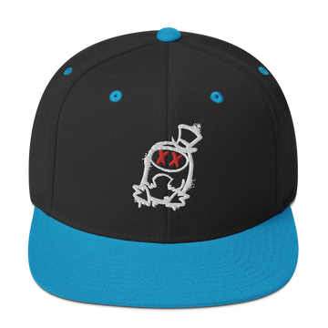 Cappellino snapback (baseball) GUFETTO 2 NERO OCCHI ROSSI