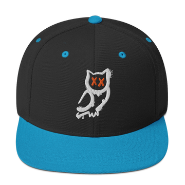 Cappellino snapback (baseball) GUFETTO 1 BIANCO OCCHI ROSSI