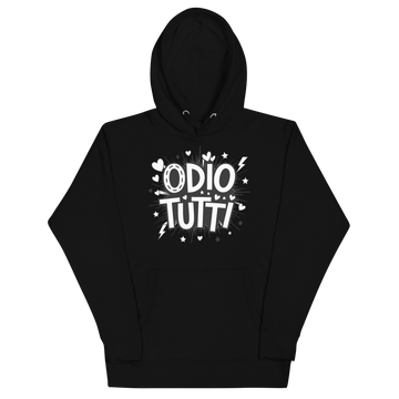 Felpa con cappuccio Unisex Donna/Uomo Odio