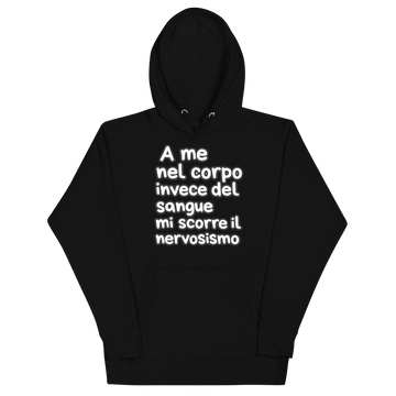 Felpa con cappuccio Unisex Donna/Uomo Nervosismo